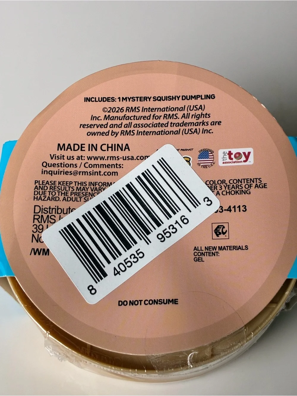 RMS Mystery Squishy Dumpling - Golden Sparkle Edition (Gold Confirmed) Unopened